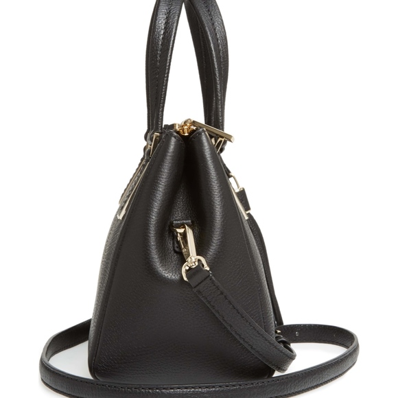 kate spade Black Leather Satchel NWT! - Picture 2 of 8